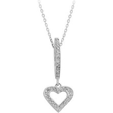 Sirius Pırlanta Pırlanta Taşlı Sallantılı Kalp Kolye 0403P0002