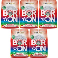 Boron Doğal Mineralli Toz Temizlik Ürünü 4 kg - Renkliler 5 Adet