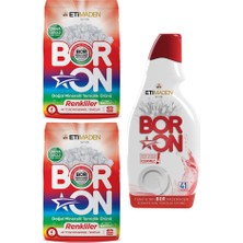 Boron Doğal Mineralli Toz Temizlik Ürünü Renkliler 2 Adet + Boron Jel Bulaşık