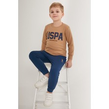 U.S. Polo Assn. Süt Kahve Erkek Çocuk Eşofman Takımı