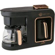 Jumbo Hatır Plus Mod 5 In 1 Black Copper Çay ve Kahve Makinesi