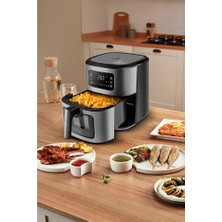 Karaca Multifry Inox Xxl 6.5 Litre Dijital Cam Pencereli Airfryer