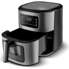 Karaca Multifry Inox Xxl 6.5 Litre Dijital Cam Pencereli Airfryer