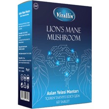 Vitallin Aslan Yelesi Mantarı 1000 mg 60 Tablet Lion's Mane Mushroom 1000 mg 60 Tablet