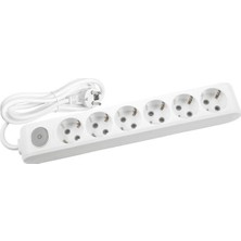 Viko Multi Let (6'lı) Altılı Priz Topraklı Anahtarlı Kablolu 2 (Iki) Metre (4 Adet)