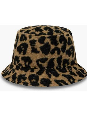 New Era Leopar Desenli  Bucket Şapka 60364193