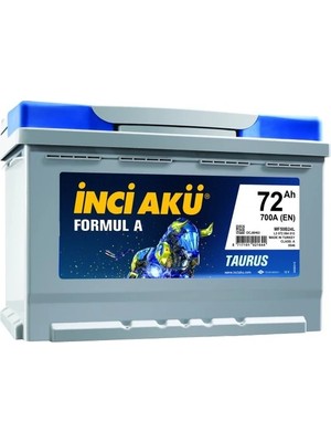 Inci Akü 12V 72 Amper Akü , 72 Ah Akü 048
