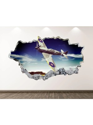 Kt Grup Hava Araçları Full Hd Baskı 3D Modern Duvar Sticker