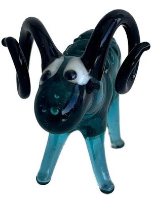 Hasyılmaz El Yapımı Murano Cam Koç Biblo A72-03