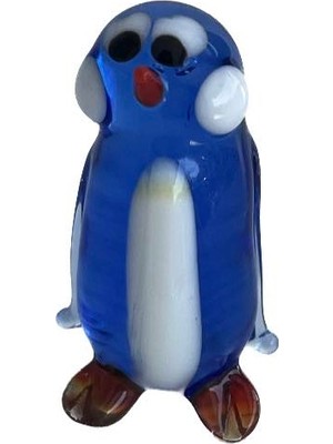 Hasyılmaz El Yapımı Murano Cam Penguen Biblo A68-02