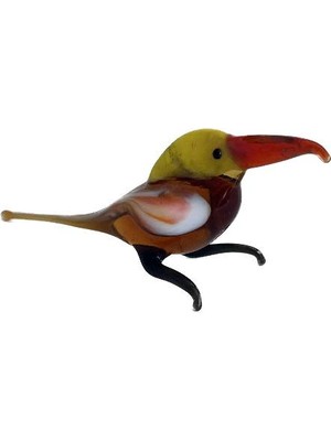 Hasyılmaz El Yapımı Murano Cam Kuş Biblo A69-01