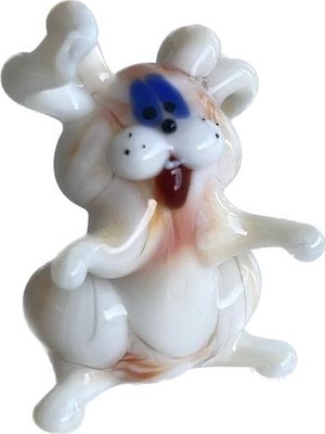 Hasyılmaz El Yapımı Murano Cam Tavşan Biblo A79-03