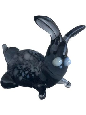 Hasyılmaz El Yapımı Murano Cam Tavşan Biblo A87