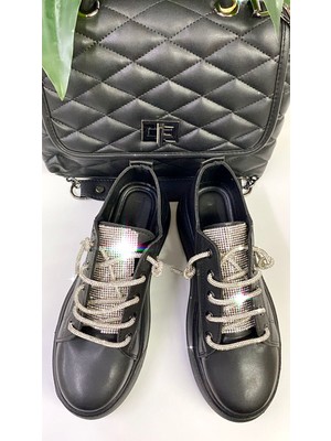 Punto Bağcıkları Taşlı Spor Ayakkabı