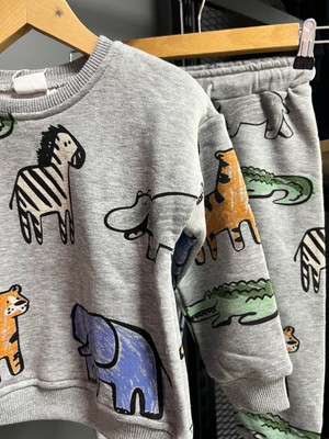 Orca Kids Fashion 1-6 Yaş Arası Sevimli Karakter Baskılı Kışlık Takım