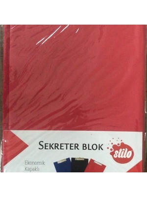 Stilo Kırmızı Kapaklı Sekreterlik A4 1 Adet Pratik Ve Ekonomik Seçenek