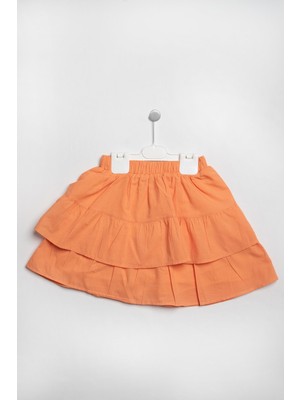 Zana Kids 3-6 Yaş Kız Çocuk Bisiklet Yaka Etekli Takım - Orange