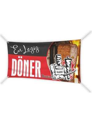 ReklamEdiyoruz Döner 50X100 Branda Pankart Kırmızı