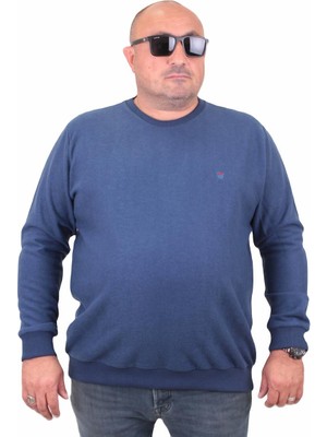 Mocgrande Büyük Beden Selanik Classic Sweat 23200 Marin
