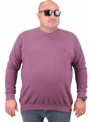 Moc Grande Mocgrande Büyük Beden Selanik Classic Sweat 23200 Eflatun