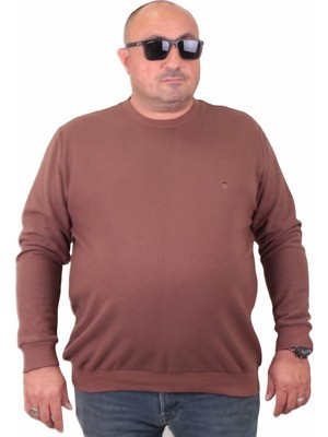 Mocgrande Büyük Beden Selanik Classic Sweat 23200 Taba