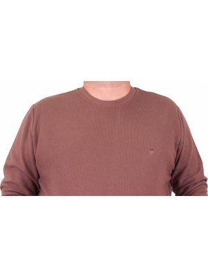 Mocgrande Büyük Beden Selanik Classic Sweat 23200 Taba