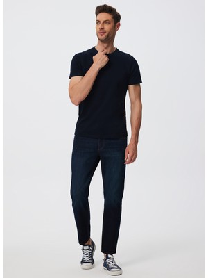 Lee Cooper Jagger Normal Bel Dar Kesim Düz Paça Mavi Erkek Jean Pantolon