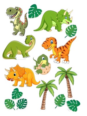 Bsb Baby Dino Sticker Telefon Laptop Notebook Tablet Defter Matara Stiker Etiket ST454