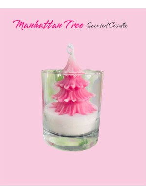 Mhyssa Natural Manhattan Tree Scented Candle/ Dekoratif Kokulu Mum (Bahar-Çam Aromalı)