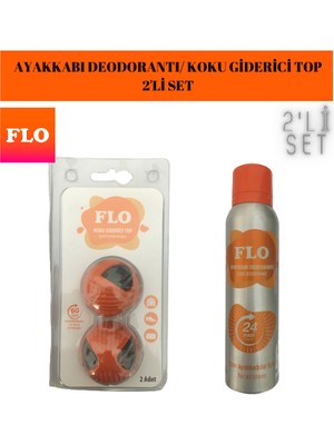 FLO Ayakkabı Bakım Seti 2'li/ayakkabı Deodorantı/koku Giderici Top/2'li Set/ayakkabı Bakım