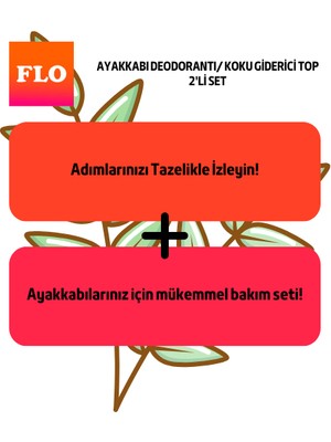 FLO Ayakkabı Bakım Seti 2'li/ayakkabı Deodorantı/koku Giderici Top/2'li Set/ayakkabı Bakım