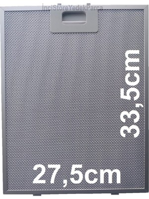 Termikel Metal Yağ Filtresi 27,5 cm 33,5 cm Aspiratör Davlumbaz İçin Uyumlu Model