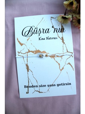 Emtory Home 40 Adet Kişiye Özel Kartlı Şans Bilekliği - Kına Hediyesi - Nikah Hediye - Söz Hediye