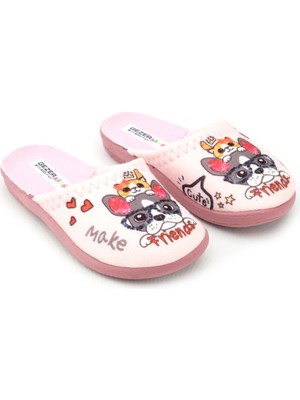 Kız Çocuklar için Gezer Kışlık Ev Terlik Renkli ve Eğlenceli Tasarımı ile Rahatlık