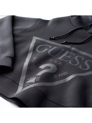 Guess New Alisa Hooded Kadın Gri Sweatshirt