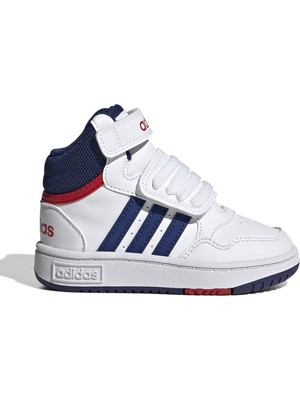 adidas AGZ9650 Adidas Hoops Mıd 3.0 Ac I Bebek Spor Ayakkabı Beyaz