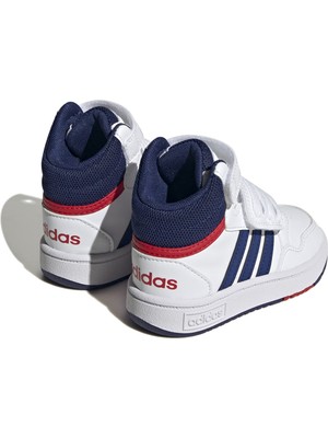 adidas AGZ9650 Adidas Hoops Mıd 3.0 Ac I Bebek Spor Ayakkabı Beyaz