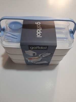 Gondol Reis Home 3 Katlı Beslenme Kabı Çatal ve Kaşık Beraber