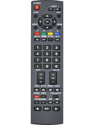 Panasonic Weko Kl RM-D720 Panasonıc LCD LED Tv Kumanda Siyah - Beyaz