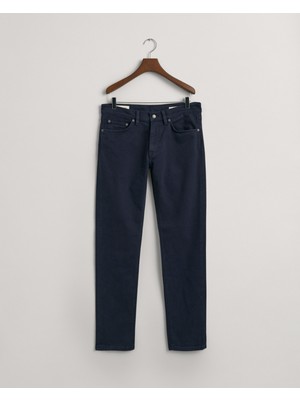 Gant Erkek Lacivert Slim Fit Jean Pantolon 1000286.410