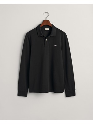 Gant Erkek Siyah Regular Fit Logolu Polo 2230.5