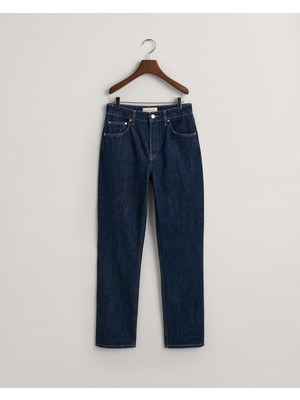 Gant Kadın Lacivert Straight Fit Jean Pantolon 4100206.960