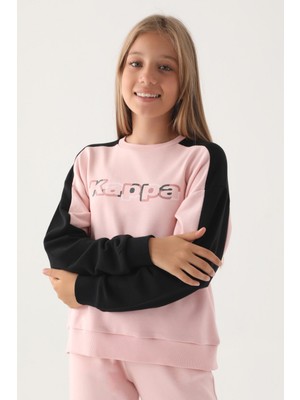 Kappa Kız Çocuk Pudra Sweatshirt