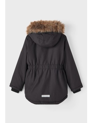 Name İt Nkfmarlin Su İtici Çıkarılabilir Kapüşonlu Parka Kız Çocuk Parka 13216493