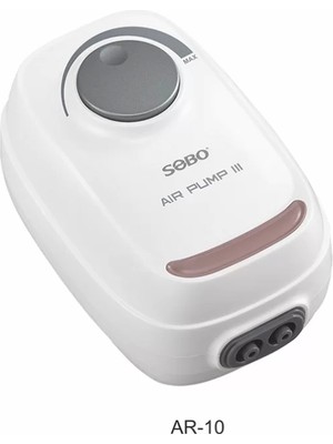Sobo Sessiz Ayarlanabilir Çift Çıkışlı Akvaryum Hava Motoru 3W 2x3.4lt/dak Ar-10