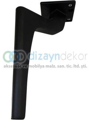 Dizaynaks Lyon Dekoratif Mobilya ve Koltuk Ayağı Mat Siyah 14 cm
