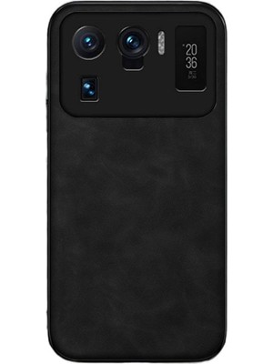 Microcase Xiaomi 11 Ultra Için Luxury Leather Series Deri Desenli Plastik Koruma Kılıf - AL8125