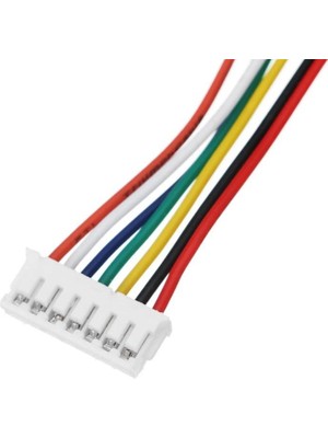 Sanec 2mm 7pin Jst Ph Kablolu Konnektör Beyaz Takım 20CM - Çift Taraflı