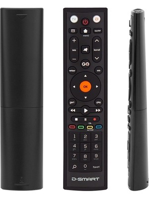 Weko Orjinal Kr D-Smart Hd Blue Go Tuşlu Yeni Nesil Uydu Kumandası Siyah