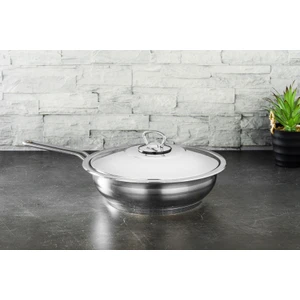 Gastro Çelik Tava 26X7 cm - Çelik Kapaklı